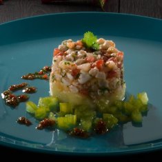 Ceviche péruvien aux filets de perches LOË marinés au citron vert